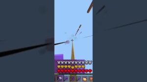 友達に最高高度からダイブさせてみた　【Minecraft】 #オセロ  #マイクラ  #shorts