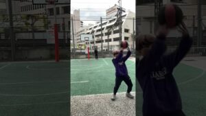 3Pシュートより後ろの線から後ろ向きでシュート決めてみた #オセロ