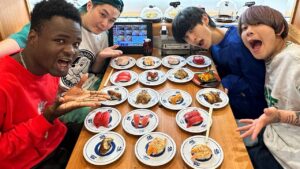 帰国前日にダモ好きが食べたかった日本食の寿司食べさせたら涙が止まりません、、